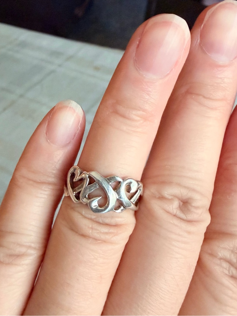 Tiffany & Co. Silver Heart Ring